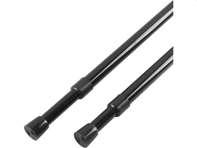 SPRING TENSION ROD (7/16") (28 - 48) (BLACK)